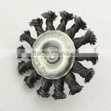 twisted wire brush with shaft,steel wire snow sweeper brush,drill wire brushes