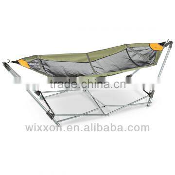 Portable Hammock, Folding Hammock,Outdoor Folding&Portable Hammock WIth Steel Stand, Sling Bed&Canopy