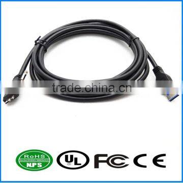 with Screw A Male to micro B USB 3.0 cable