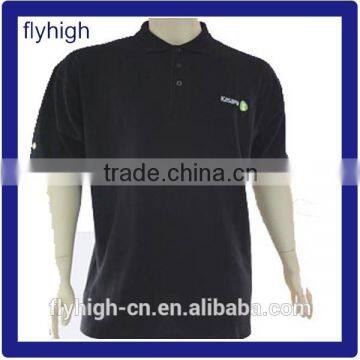 plain black cotton polo t shirts manufacturers China