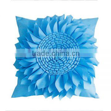 latest design custom cushion covers 3D pillow cases handmade sunflower pillow cases                        
                                                Quality Choice