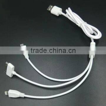 3 in 1 charging usb data cable for mobile phone