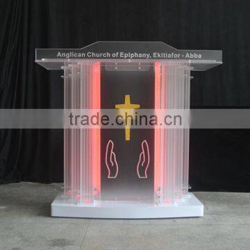 New Acrylic Church Pulpit With Changeable LED Light photo-5