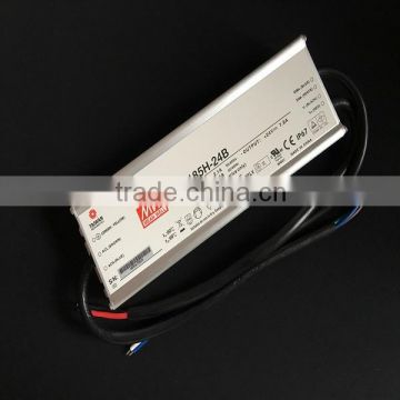 Meanwell Brand Dimmable Power supply 24V 185W dimmable HLG-185H-24B