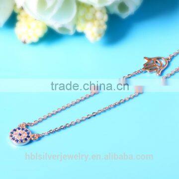 2017 Latest 925 Sterling Silver Jewelry Necklace With Gold Plating photo-3