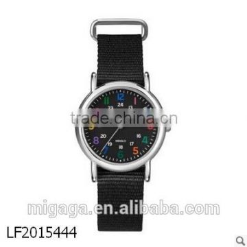 luminous fashion watch, nylon strap watch, women wrist watch