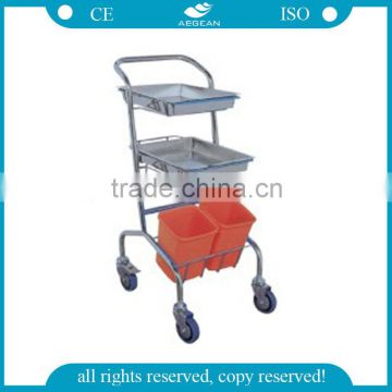 AG-SS034 Best Price! CE approved metal hospital Treatment Trolley