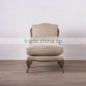 Modern fabric lounge chair with solid wood frame XJ080-20