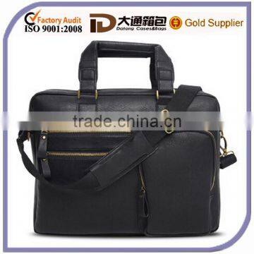 Custom briefcase PU leather laptop bag for men