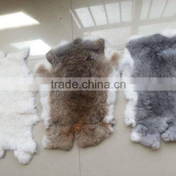 100% Genuine rabbit fur skin for garment accessories