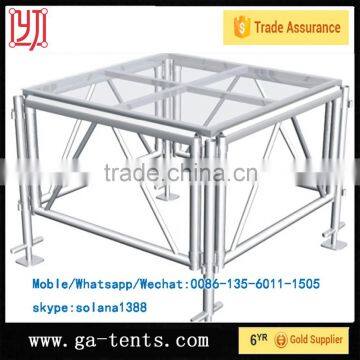 Clear Acrylic or plexiglass stage platform