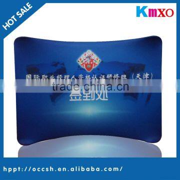 hot sale cured shape tension fabric display