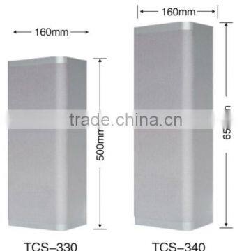 Silvery indoor column speaker