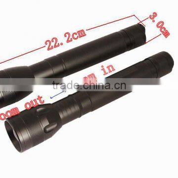 Aluminum Led Flashlight Torch Light With Focus Zoom Function photo-2