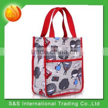 New arrival 8.5L cute printing canvas tote bag for kids