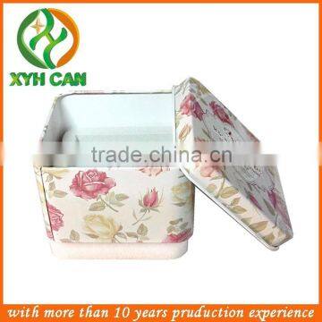 Best value beautiful bar soap square tin can