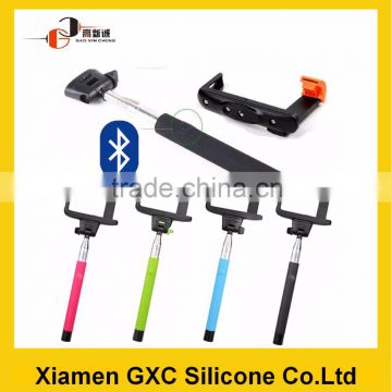 2015 Foldable Tripod selfie stick with bluetooth shutter button