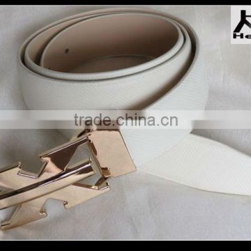 Hotsale white high quality italian real leather belts for men