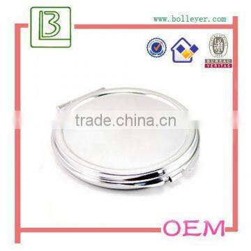 High Quality Cute Pink Polished Metal Pocket Mirror Cheap Wholesale photo-2