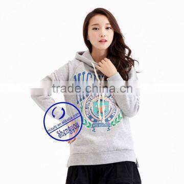 China Clothing Supplier Custom Grey Hoodie Wholesale Printed Hoodies