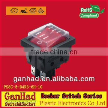 Single Pole rocker switch 15a 250vac