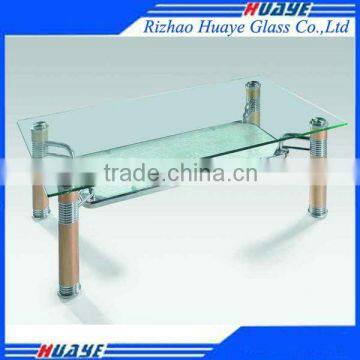 high quality 10mm tempered glass dining table with CE&CCC