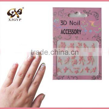 fake nail sticker/free nail stickers/3d design nail art sticker