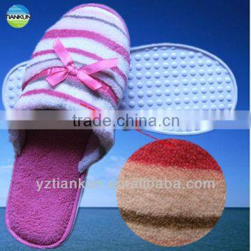 coral fleece bow kont style indoor slipper