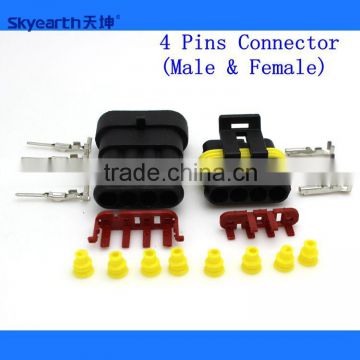 Car Xenon Connector 4 Pin Waterproof