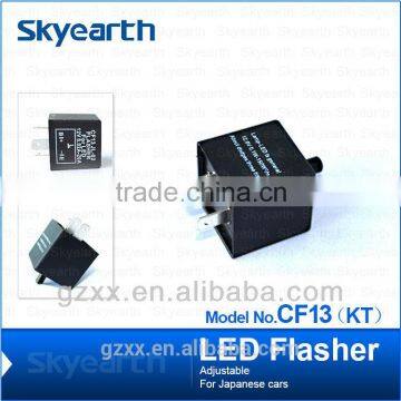 3-Pin CF13 Adjustable LED Flasher Relay Turn Signal Lights Hyper Blink Flash Fix