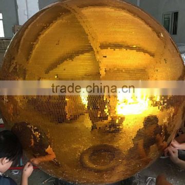 Gold color/Silver color /Black color ect can options color 200cm Large decorative glass ball