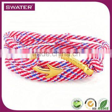 New 2016 Jewellery Gold Fish Hook Red Rope Lucky Bracelet