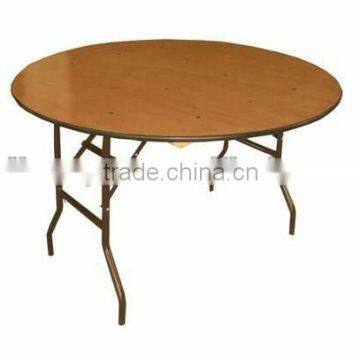 used round outdoor banquet folding table