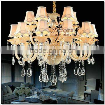 European Flower Crystal Chandelier Light Chandelier Luster Lamp Meeting Room, Lobby