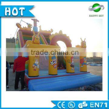 Funning-Play outdoor playground jumping castle house Inflatable bouncer inflatable wall for children amusement park