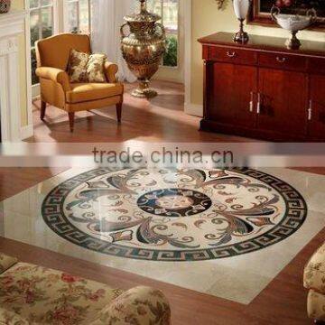 water jet cut stone floor medallion patterns tile