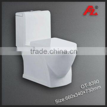 Sanitary Ware Ceramic Bathroom Double-hole Excess Eddy One piece Toilet