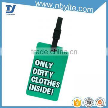 Bulk Promotional Custom Pvc Luggage Tag Plastic Luggage Tag soft pvc Luggage Tag