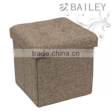 solid colours casual fabric ottoman storage