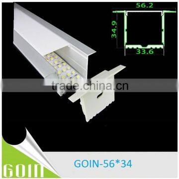 Big Size Aluminum Profile 34*56mm recessed led Aluminum profile& aluminum housing led light bar for rigid pcb