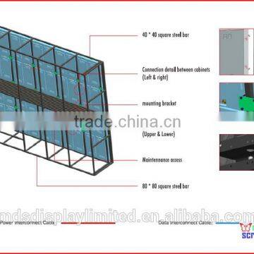Advertising Led Screen, High Clear 8mm Smd Leds, Outdoor IP 65 Design, High Referesh Rate, 7500 Nits Brightness,p5,p6,p8,p10
