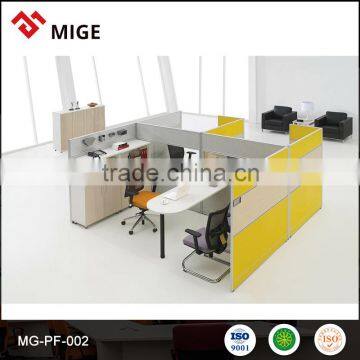 Customized office cubicle shade Workstation For 4 person