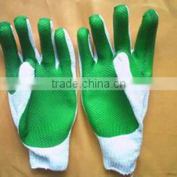 rubber coated cotton gloves working gloves