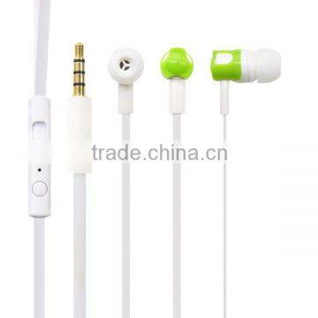 Disposable earphones free sample best headphone earphone with mic earphone gold/green mobile accessories wholesale