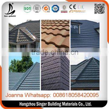 Zinc stone chip Factory direct sell shingle stone coated roof sheet