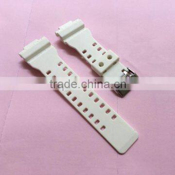 Classic 16mm Casi White Rubber Resin Watch Bands Strap For G-8900, GA-100, GA-110, GA-120, GA-300, GAC100