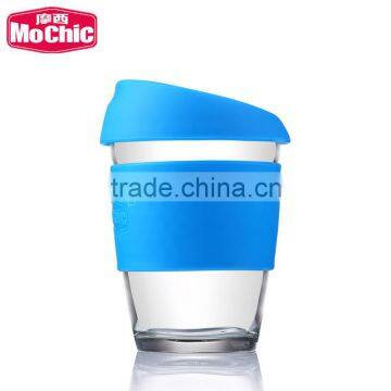 Mochic HOT 12OZ BPA Free Plastic Tritan Coffee Cup With Silicon Sleeve and Lid / Customized New Design Stackable Plastic Mug photo-2