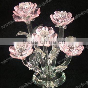 Vivid Creative Flower Crystal Lotus Flower For Wedding&Table Decoration