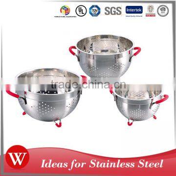 big size commercial kitchen utensils rice wash stainless steel colander