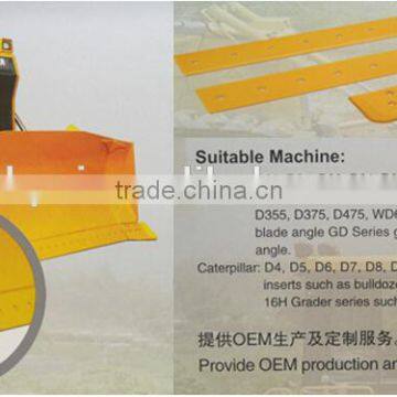 Loader and motor grader cutting edge and end bit